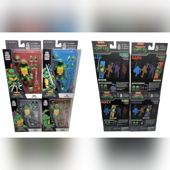 Loyal Subjects BST AXN Arcade Game Teenage Mutant Ninja Turtles 7 Figure Bundle - Picture 2 of 12